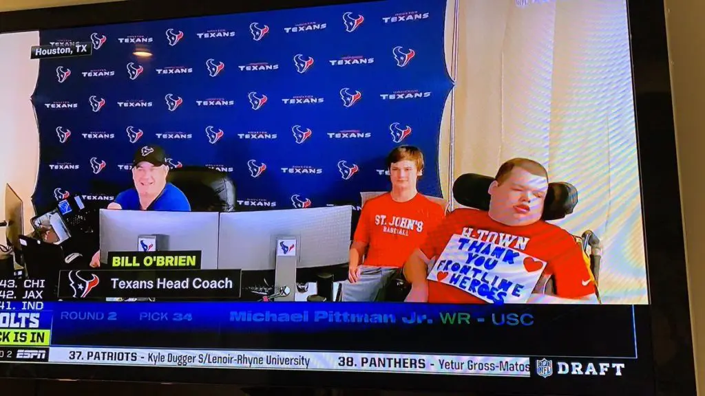 Bill O’Brien’s Sons Make Sure Houston, Heroes Get National TV Love in NFL Draft’s Sweetest Moment