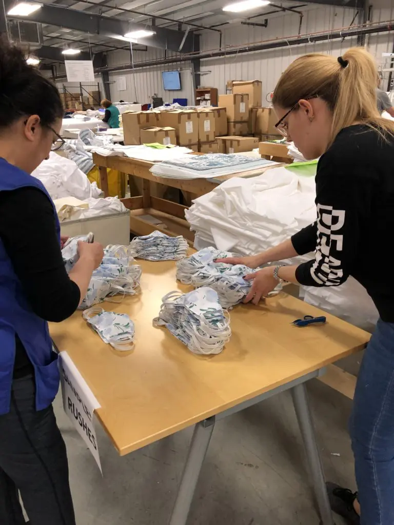 Matouk is currently able to produce 3,000 masks a day.