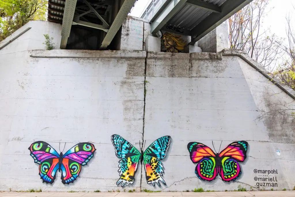 "Butterflies" by Mariel Pohlman and Mariell Guzman in Uptown.