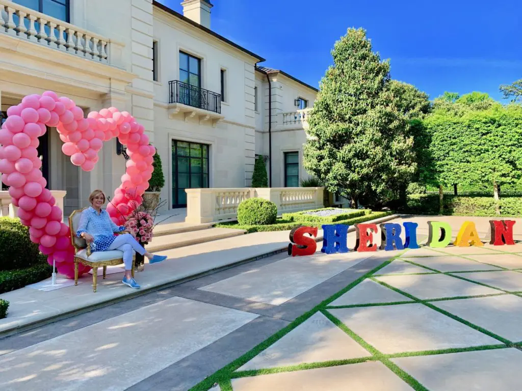 Sheridan Williams awaits the start of her drive-by birthday celebration, a COVID-19 pivot, in April at her home in River Oaks.