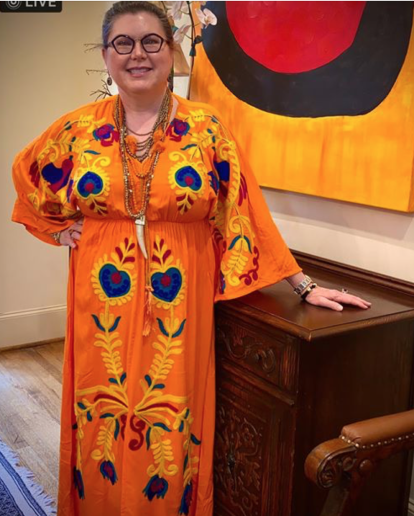 Shawn Stephens has donned a fab caftan daily in the #caftanchallenge as quarantine entertainment.