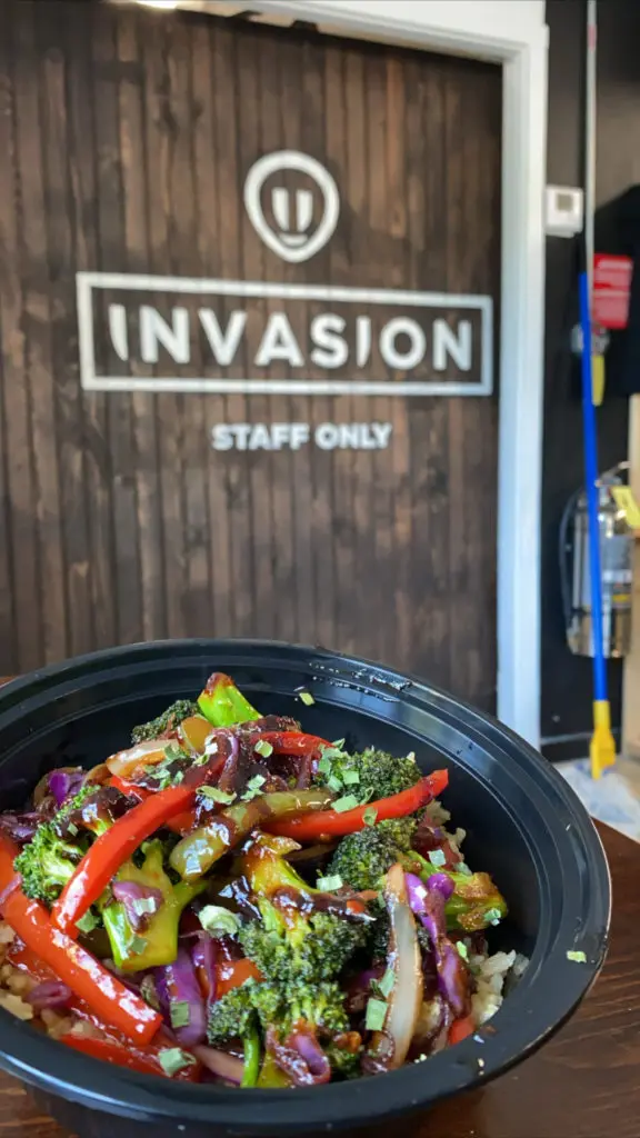 Invasion also has healthy vegetarian bowls with the option of adding protein. (Courtesy of Invasion)