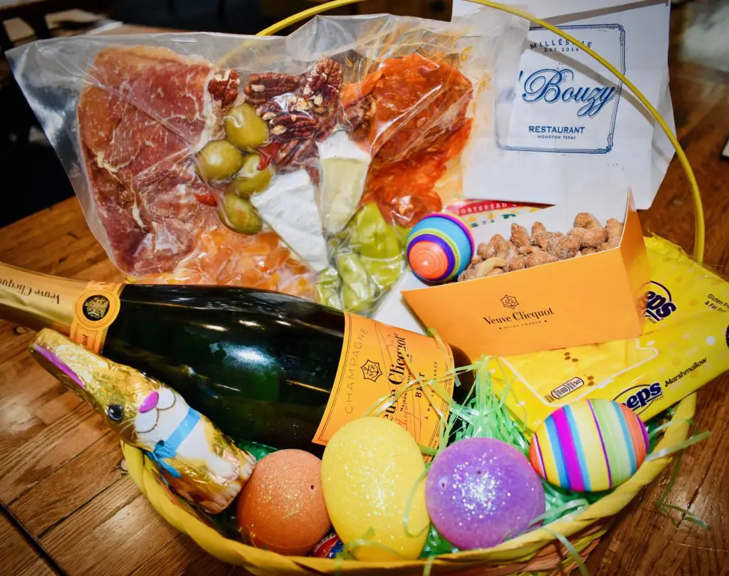 The a'Bouzy Veuve Clicquot Easter Basket package