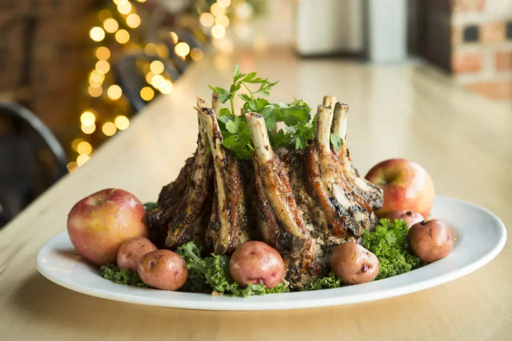 Pork crown roast is on the B&B Butchers Easter take-out menu. (Photo by Felix Sanchez)