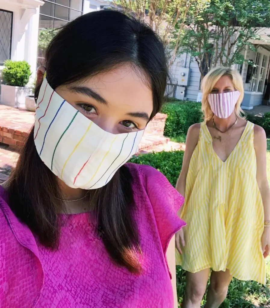 Much Love Sophie has teamed up with Nicole Musselman's KOCH to offer free non-medical face masks. Every masks hides the smile.(courtesy)
