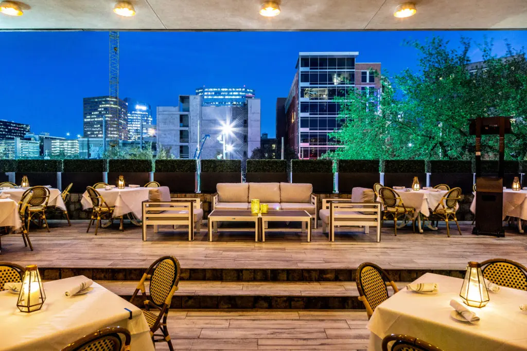The patio at The Annie Café where dining can take place when the time is right. (Photo by Jenn Duncan)
