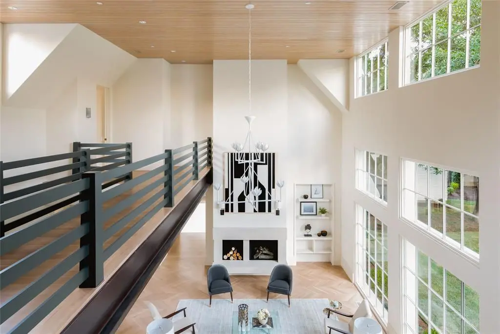 Overlooking the great room.  (Photo by Compass Real Estate)