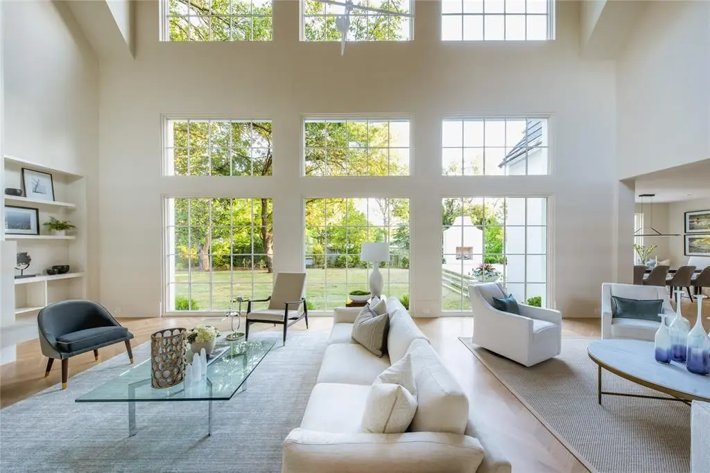 The great room of 5142 Stonegate Road. (Photo by Compass Real Estate)