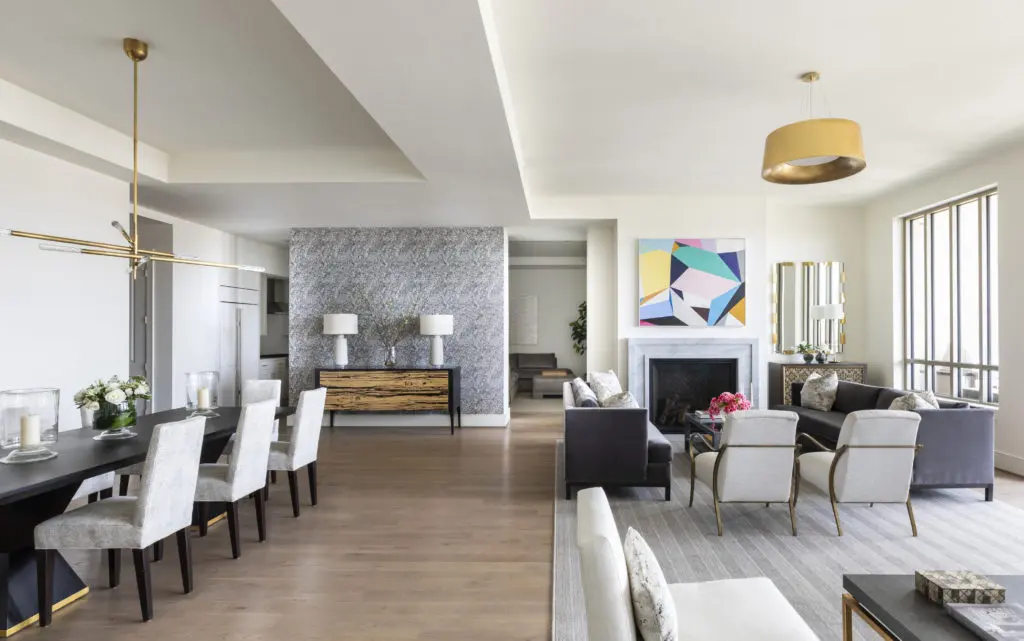  Living, dining and entertaining all in one space in the popular open floor plan. (Photo by Julie Soefer)
