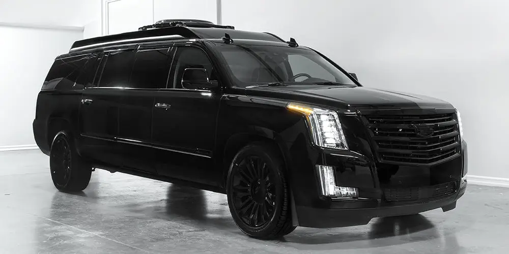 This bulletproof Cadillac Escalade may be the ultimate in personal protection. (Photo by Lexani Motorcars)