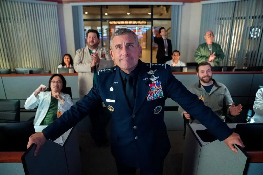 The Office's Steve Carrell and Greg Daniels reunite in new Netflix comedy "Space Force." 
