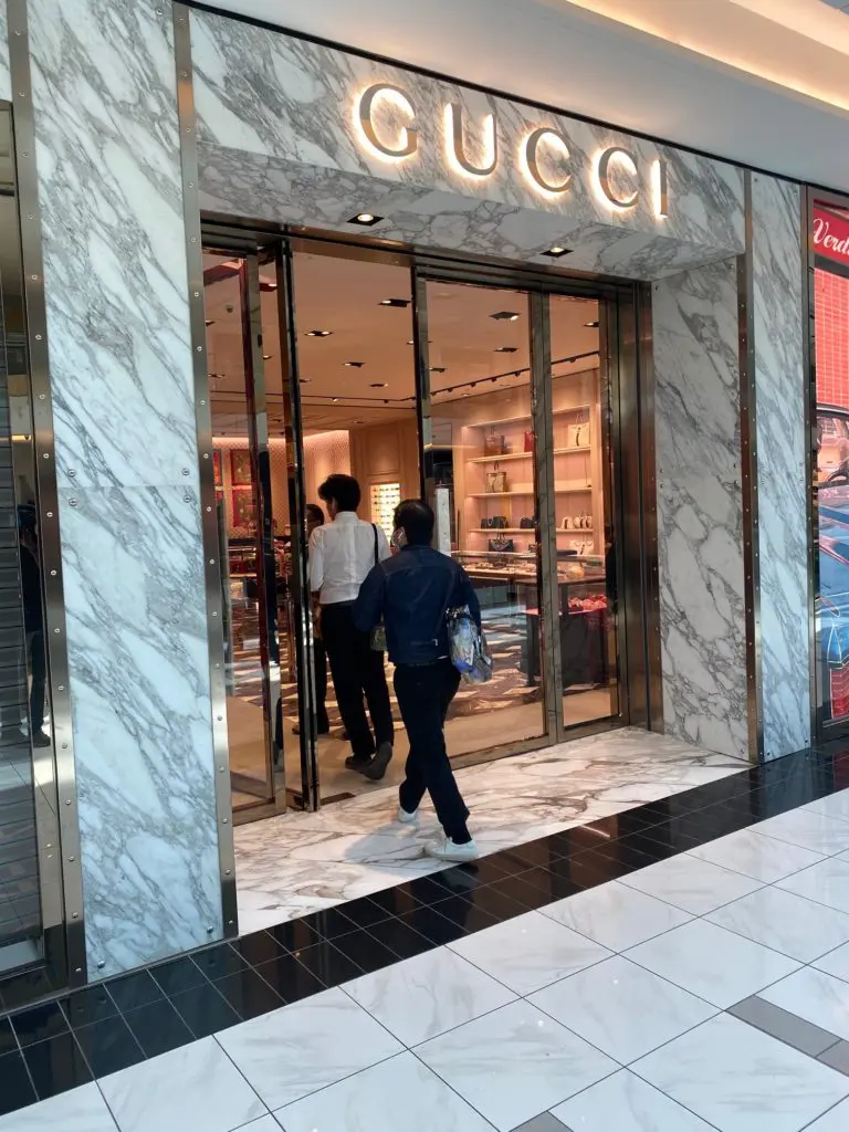 Gucci in The Galleria opens for the first time since March 19. (Photo by Shelby Hodge)