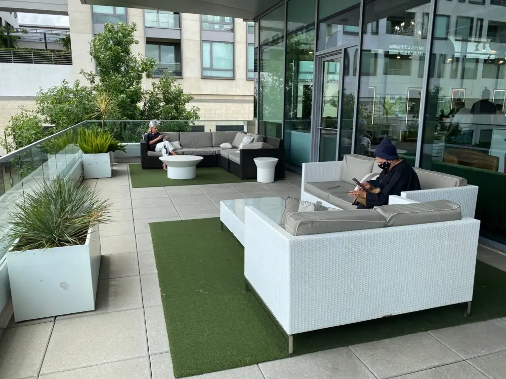 The 2,000 square foot terrace at Bella Rinova Salon. (Photo by Shelby Hodge)