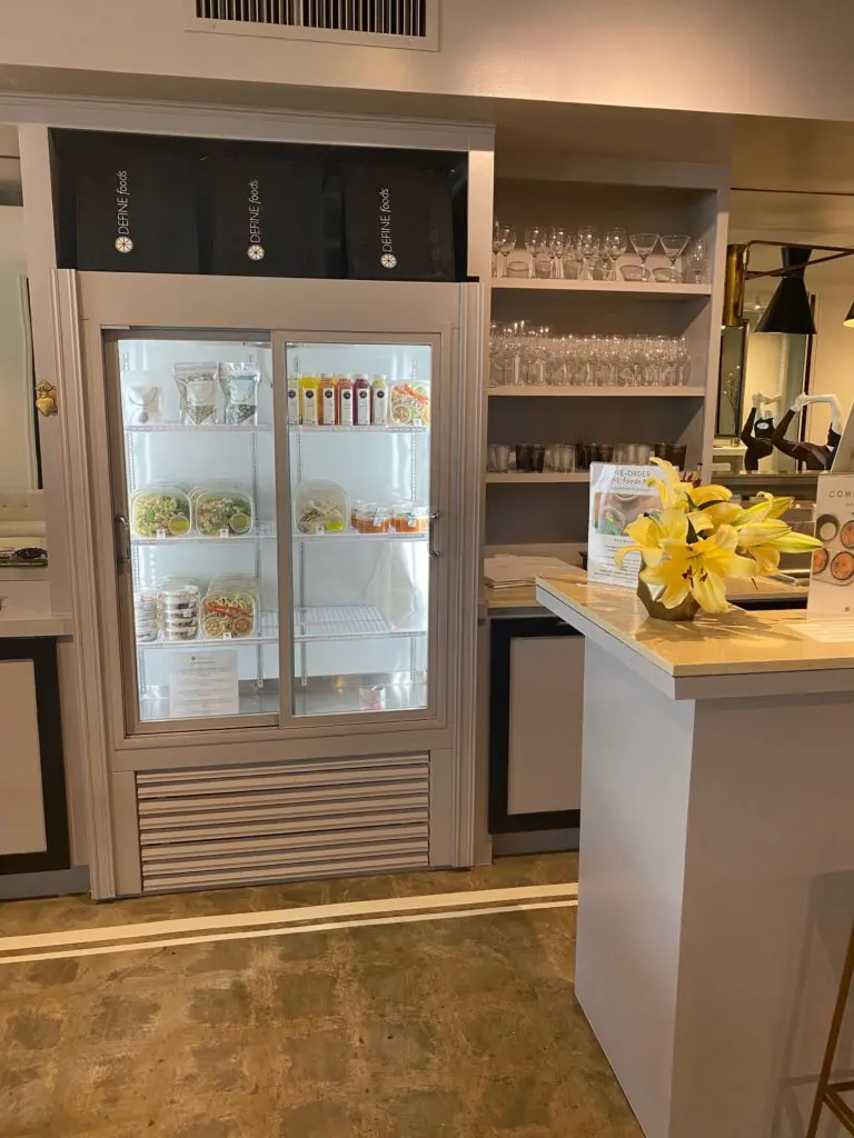 DEFINEfoods by chef Erin Stewart are available at the flagship studio for consumption on the spot or take-home. (Photo by Shelby Hodge)