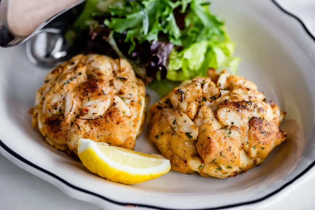 Ouzo Bay crab cakes