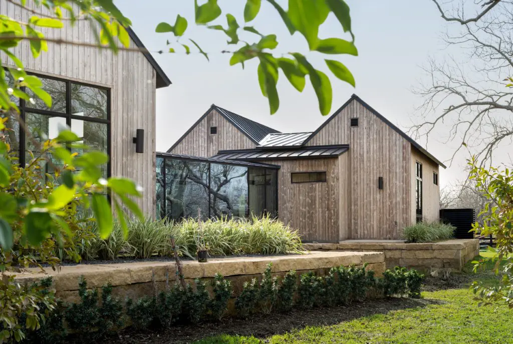 David Frost Wersebe has dictated the striking design elements of this first house in his Orchards at Pecan Acres development.(Photo by ProHouse)