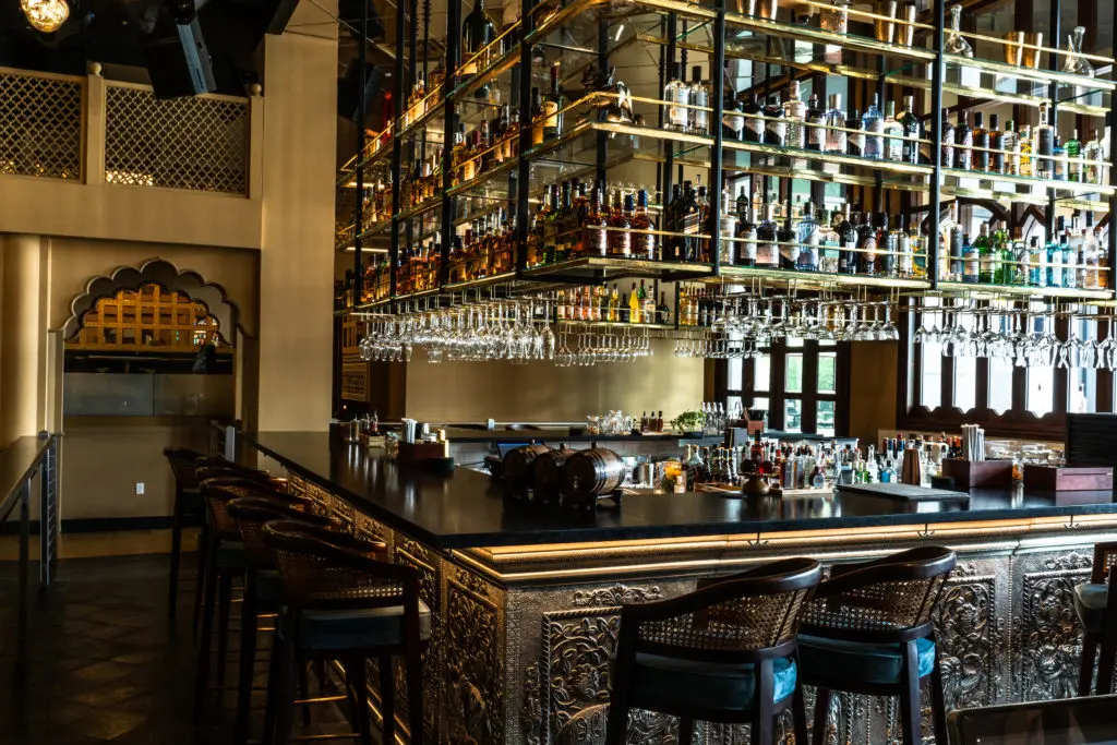 The Musaafer bar where mixologist Himanshu Desai creates intriguing cocktails. (Photo by Michael Anthony)