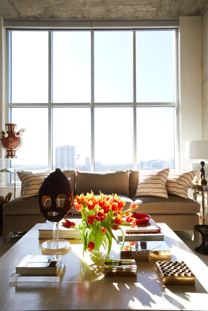 'I feel like I’m on vacation every time I come home,' Christopher Alexander says of his aerie that overlooks Hermann Park. (Photo by Pär Bengtsson)