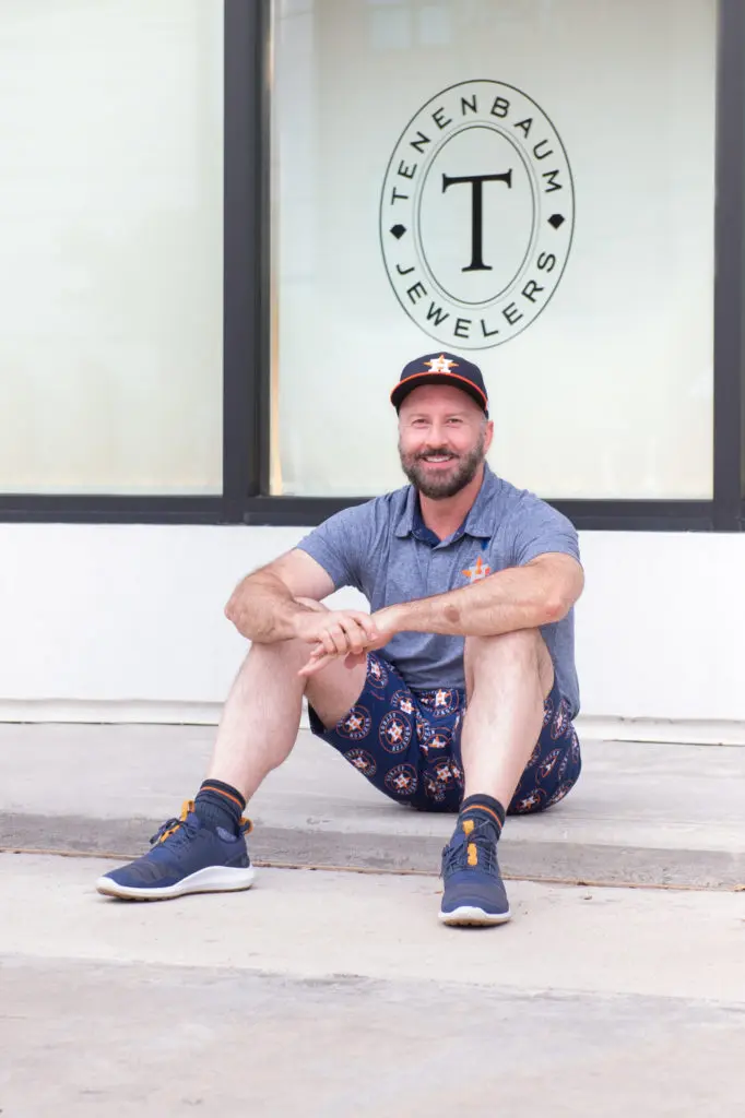 Tenenbaum Jeweler's Tony Bradfield is a trustee of the city's three major performing arts groups and is an avid Astros fan. (Photo by Wilson Parish)