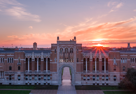 The Rice University trail is nothing short of scenic.