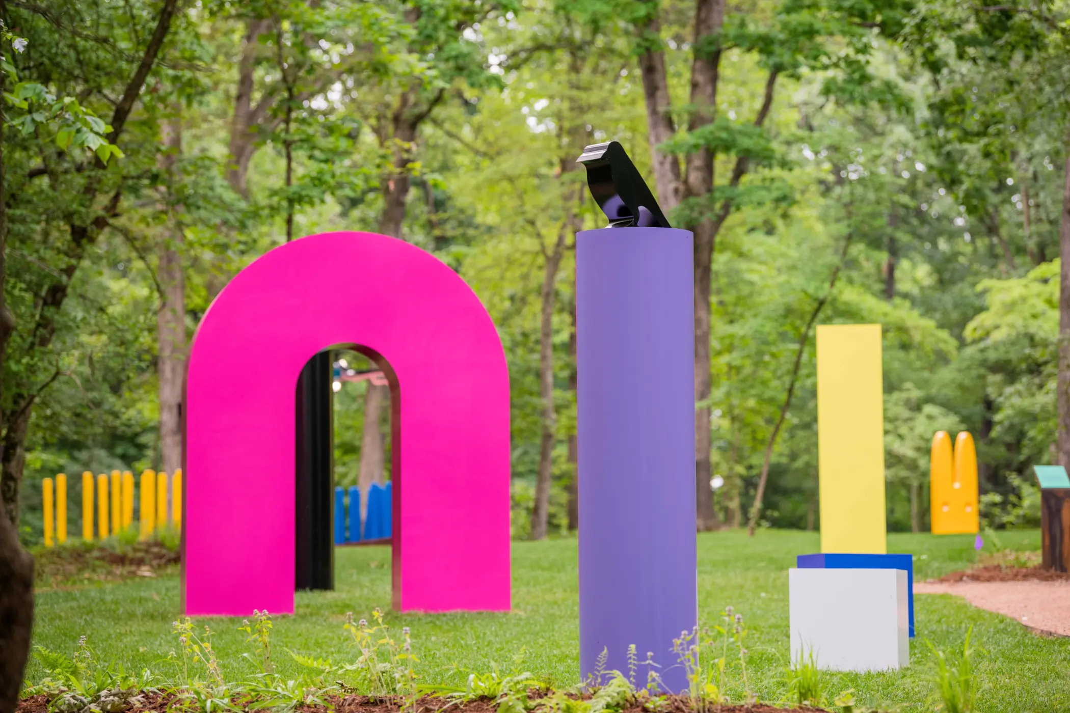 TYPOE's "Forms from Life," 2019. The Miami-based talent began as a graffiti artist and has since turned to sculpture. (Courtesy the artist and Crystal Bridges Museum of American Art, Bentonville, Arkansas)  