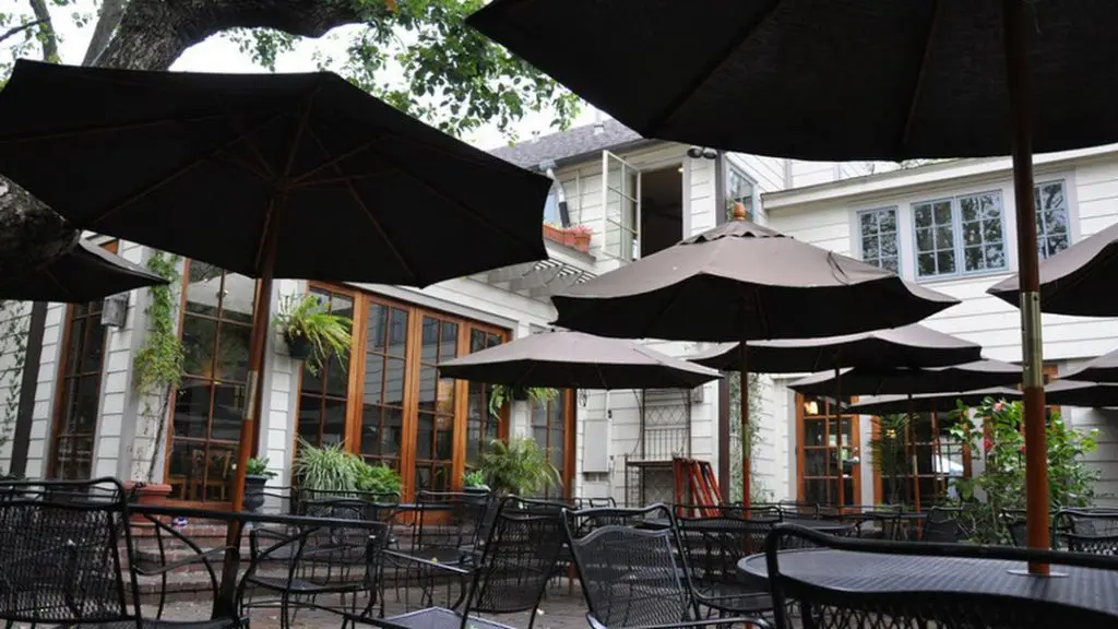 The patio at Backstreet Cafe has long be a favorite among those seeking an al fresco meal. 