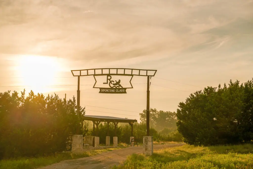 Idyllic views at the private shooting range.