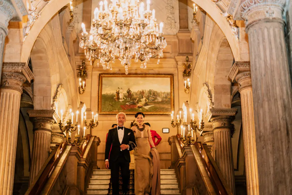 Marc & Duyen Nguyen in Mexico City for a Notre-Dame Paris fundraiser.