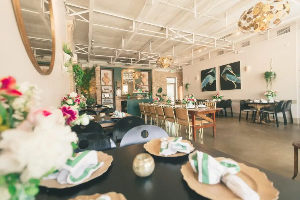 The Green Room is the focal point of BREWED's new event venue.