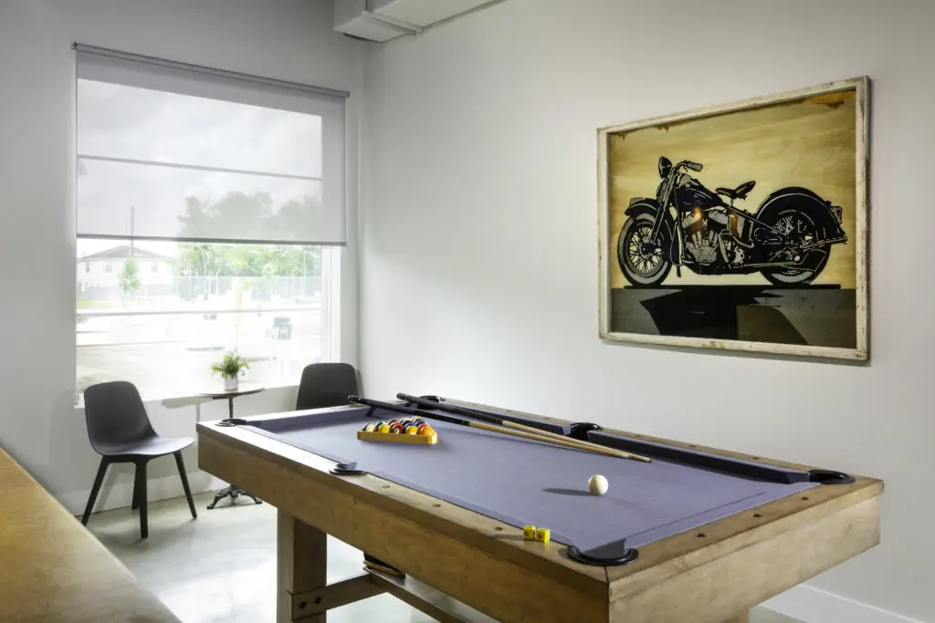 The game room at Eric & Jay's RV Resort. (Photo by Shannon O’Hara,)