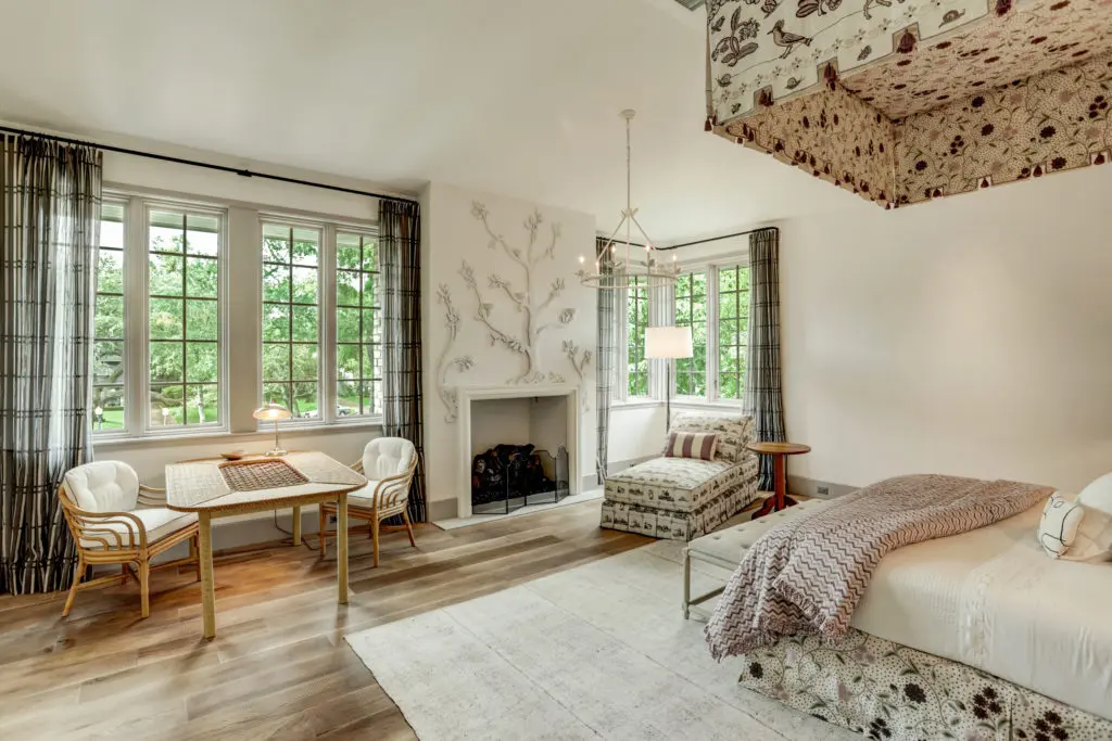 Another view to the Master Suite designed by Colette van den Thillart and Nicky Haslam.