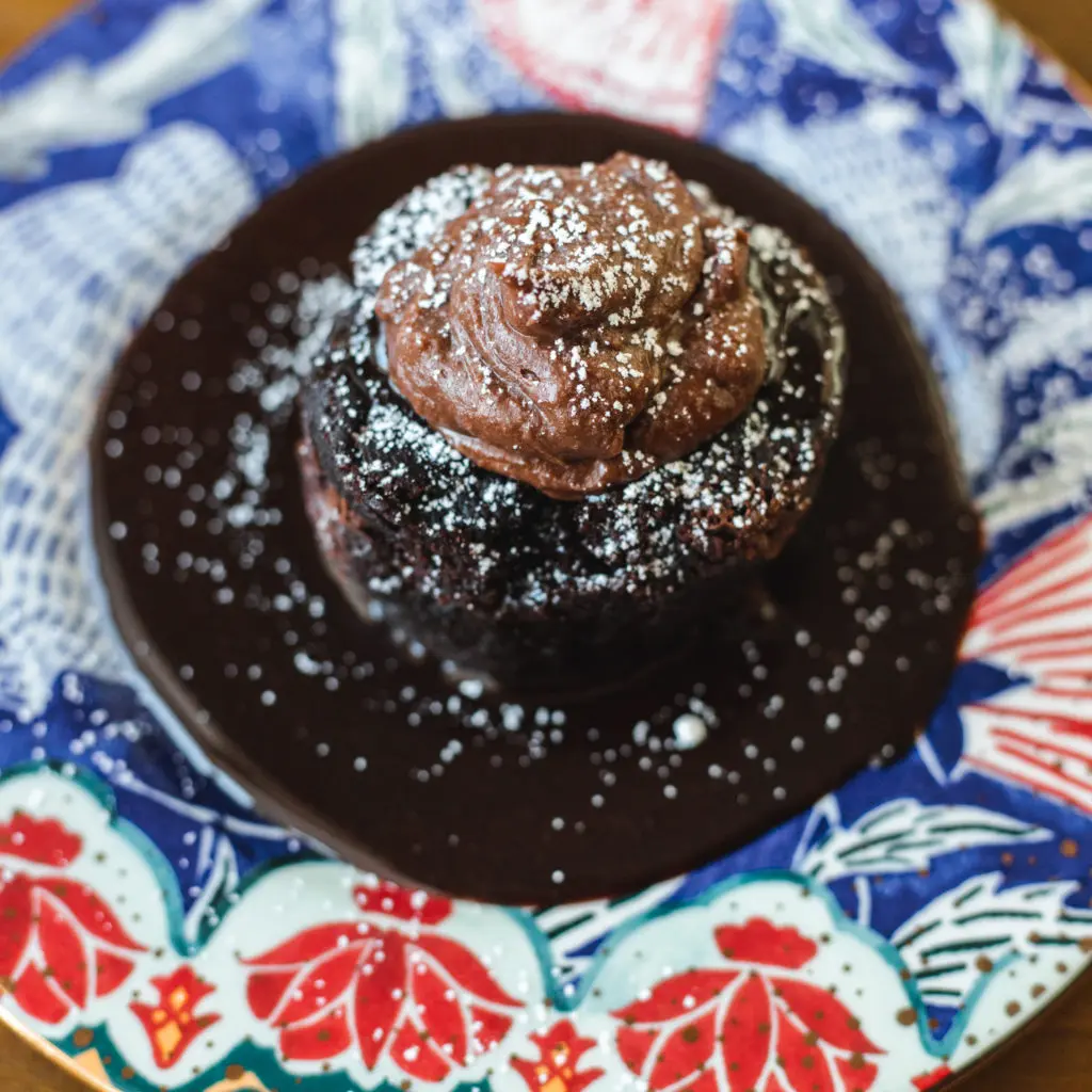 At TLC, the Gluten-Free Chocolate Cake is addicting.