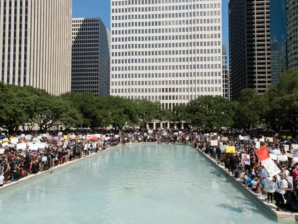 Houston's George Floyd march (Photo by F. Carter Smith)