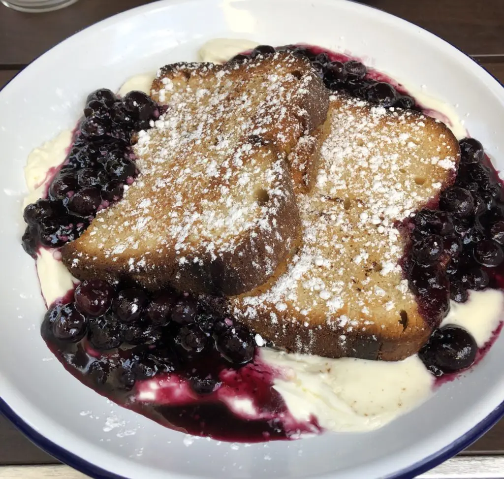The griddled pound cake at JAXON is a must-try. (Photo by Megan Ziots)