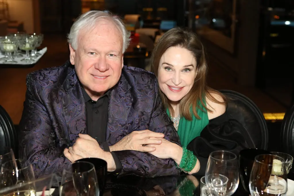John and Becca Cason Thrash share a moment during the three days of grand celebrations raising funds for the rebuilding of Notre-Dame Cathedral.