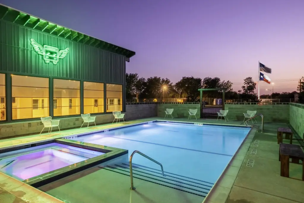 The swimming pool at Eric and & Jay's RV Resort  (Photo by Shannon O’Hara,)
