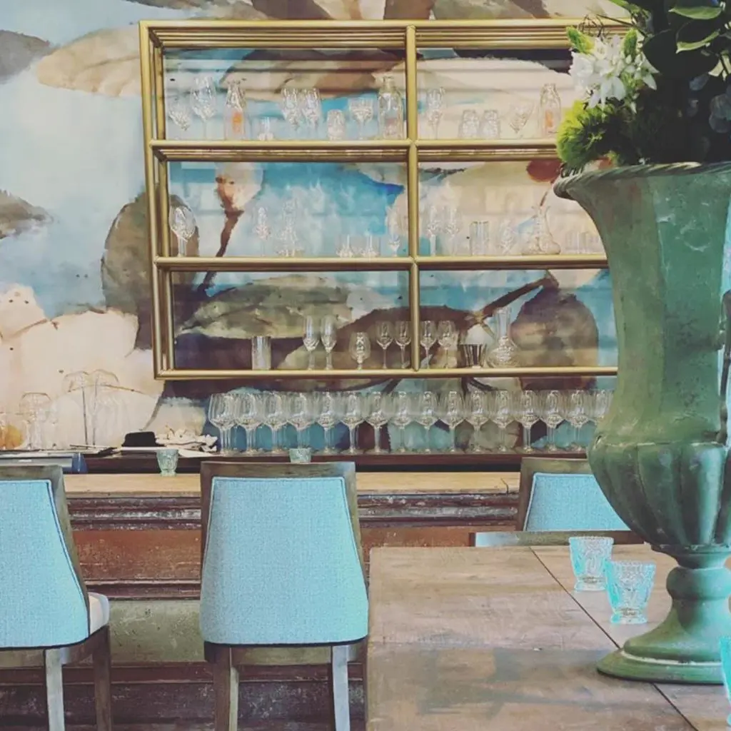 Ellerbe Fine Foods, serene new bar space.