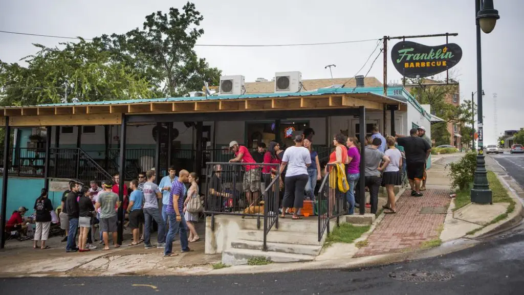 Franklin Barbecue's long line may be part of its legend. But was it ever actually fun? Especially during the summer? 