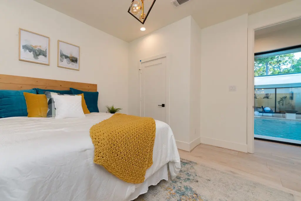 One of five bedrooms.
