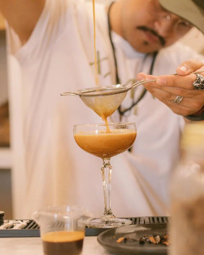 Mauircio Gallego makes an espresso martini at Xaman Cafe. (Courtesy)