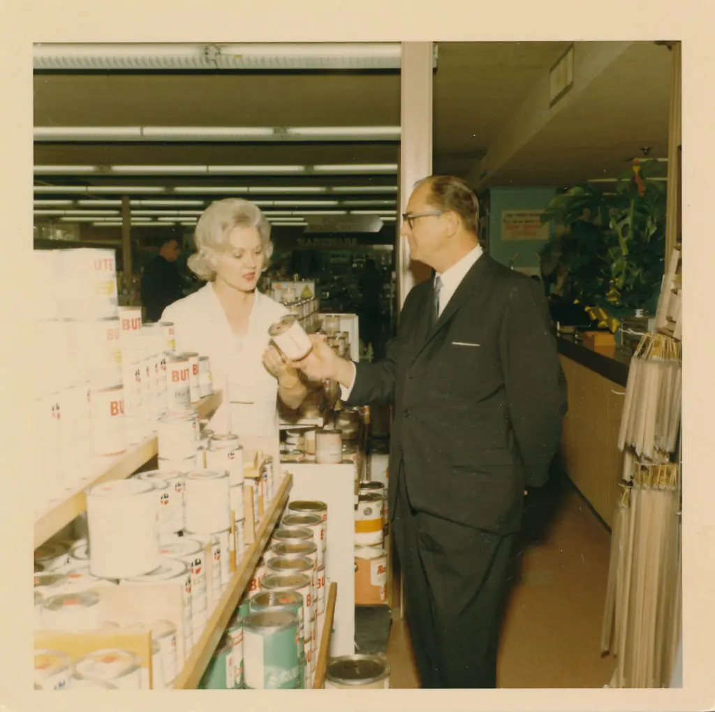 August C. Bering III manning the store, early 1960s (Photo courtesy the Bering's Archive) 