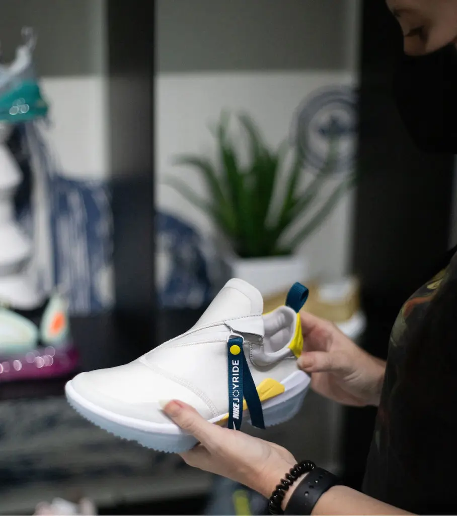 The small company sources directly through brands like Nike, Jordan, VEJA, and Adidas. (Photo by courtesy of Centre)