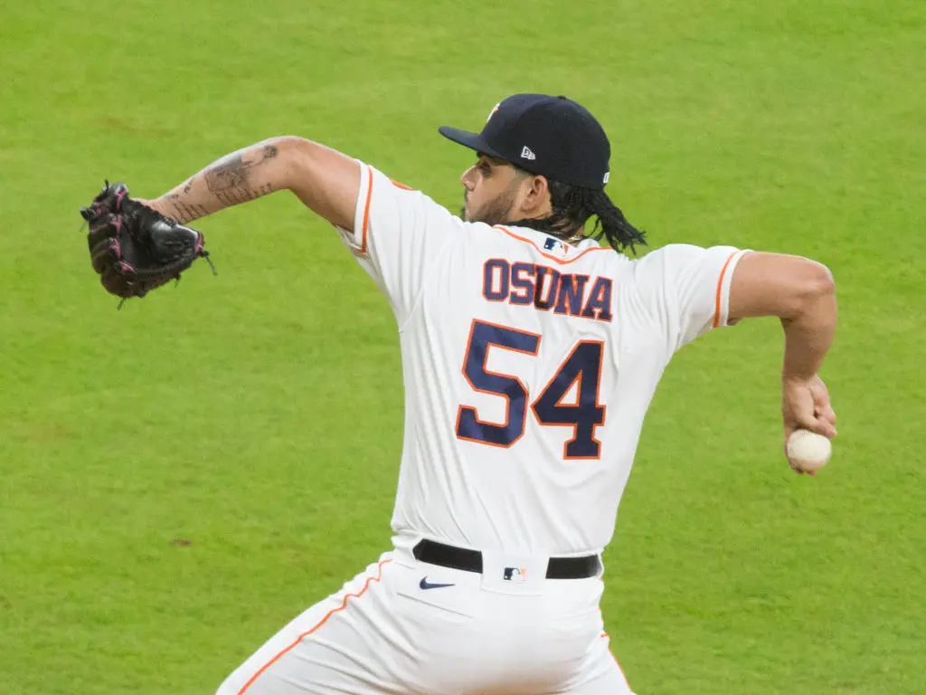 Roberto Osuna is the Houston Astros closer. (Photo by F. Carter Smith)