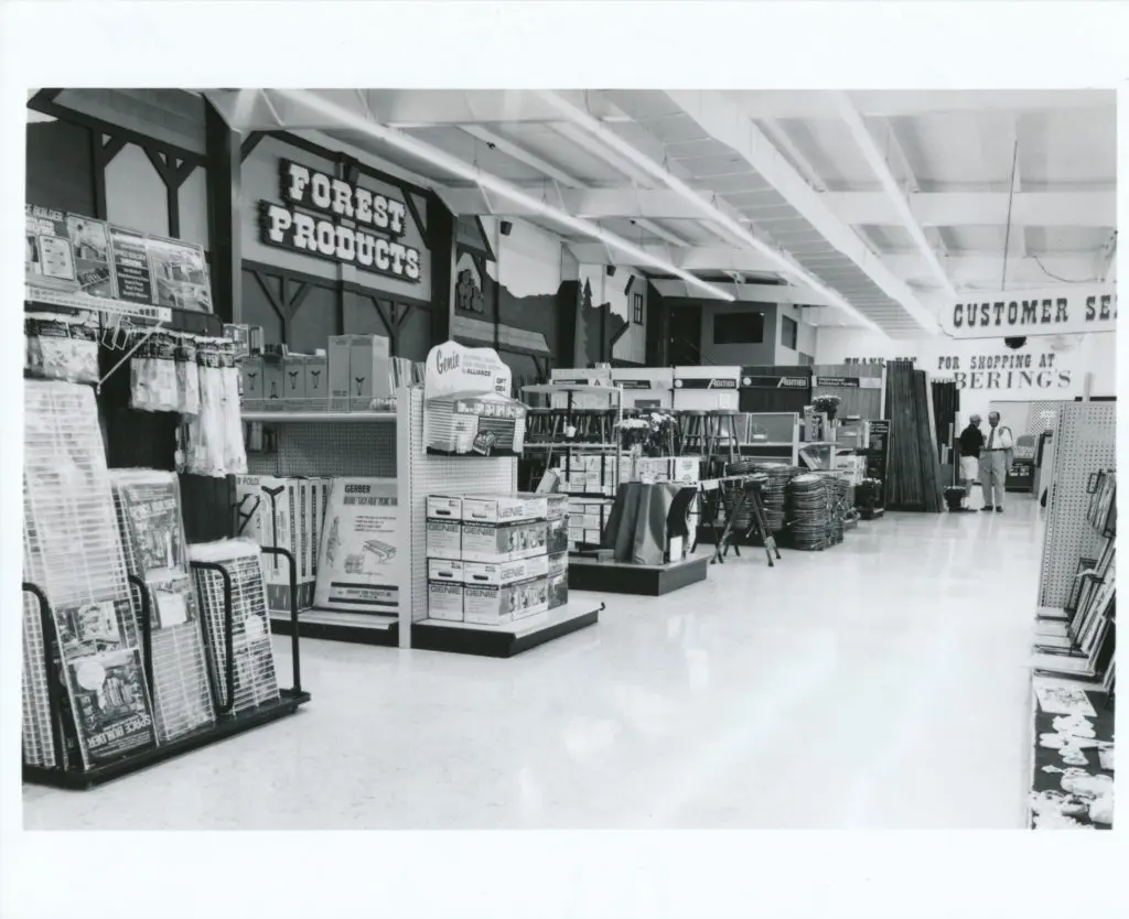Bering's "Forest Products," store shot, circa 1970s (Photo courtesy the Bering's Archive) 