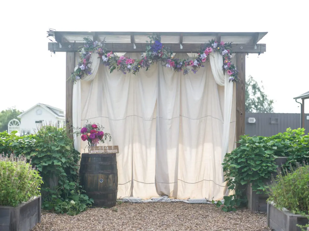 The Enchanted Garden Vignette for weddings at Hope Farms (Photo by Daniel Ortiz)