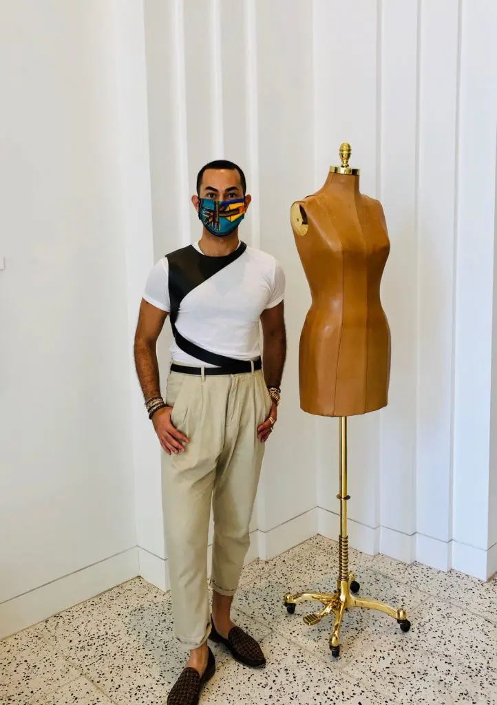 Tootsies' Fady Armanious in a mask by RoKi Design carried at the popular retailer. (Courtesy photo)