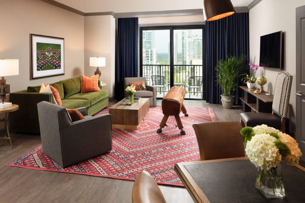Collegiate Living is the theme of this suite at Hotel ZaZa Austin.  (Hotel ZaZa photo)