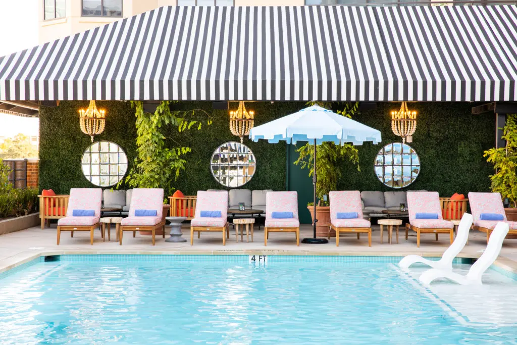 Another view of the pool at Hotel ZaZa Austin (Photo by Ben Garrett)