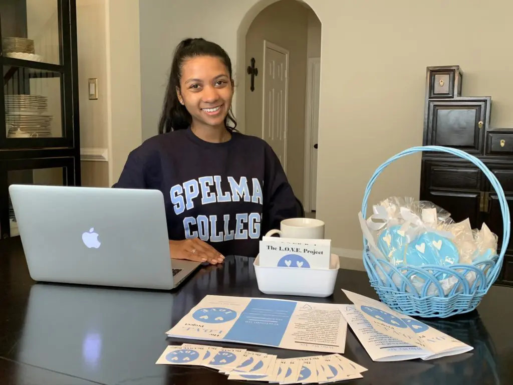 A rising junior at Spelman College, Gia McCrae researches essential workers