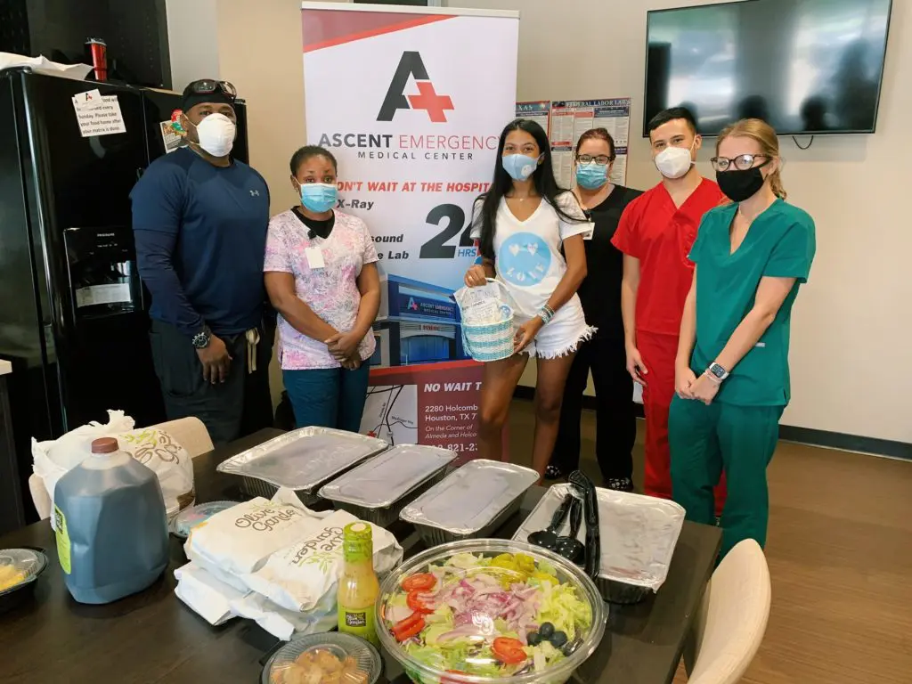 Gia McCrae with the Ascent Emergency Medical Center team